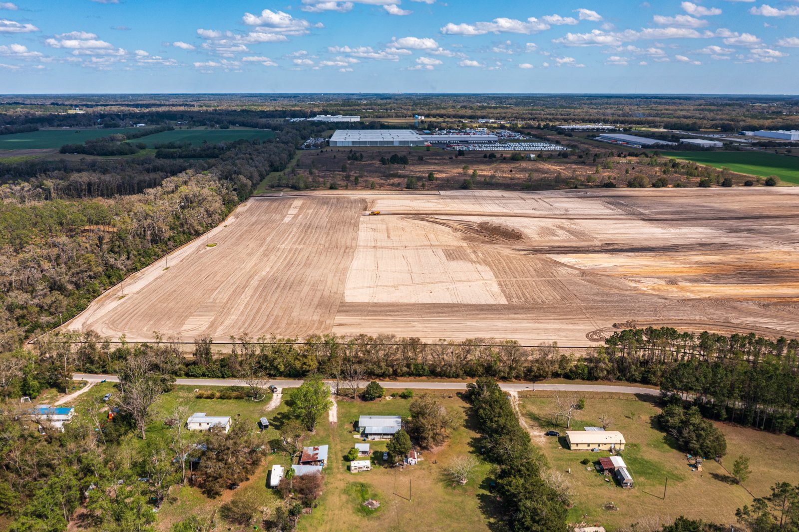 Week 1 aerial progress documentation — Ben E. Keith distribution center Alachua FL, Mar 13, 2025