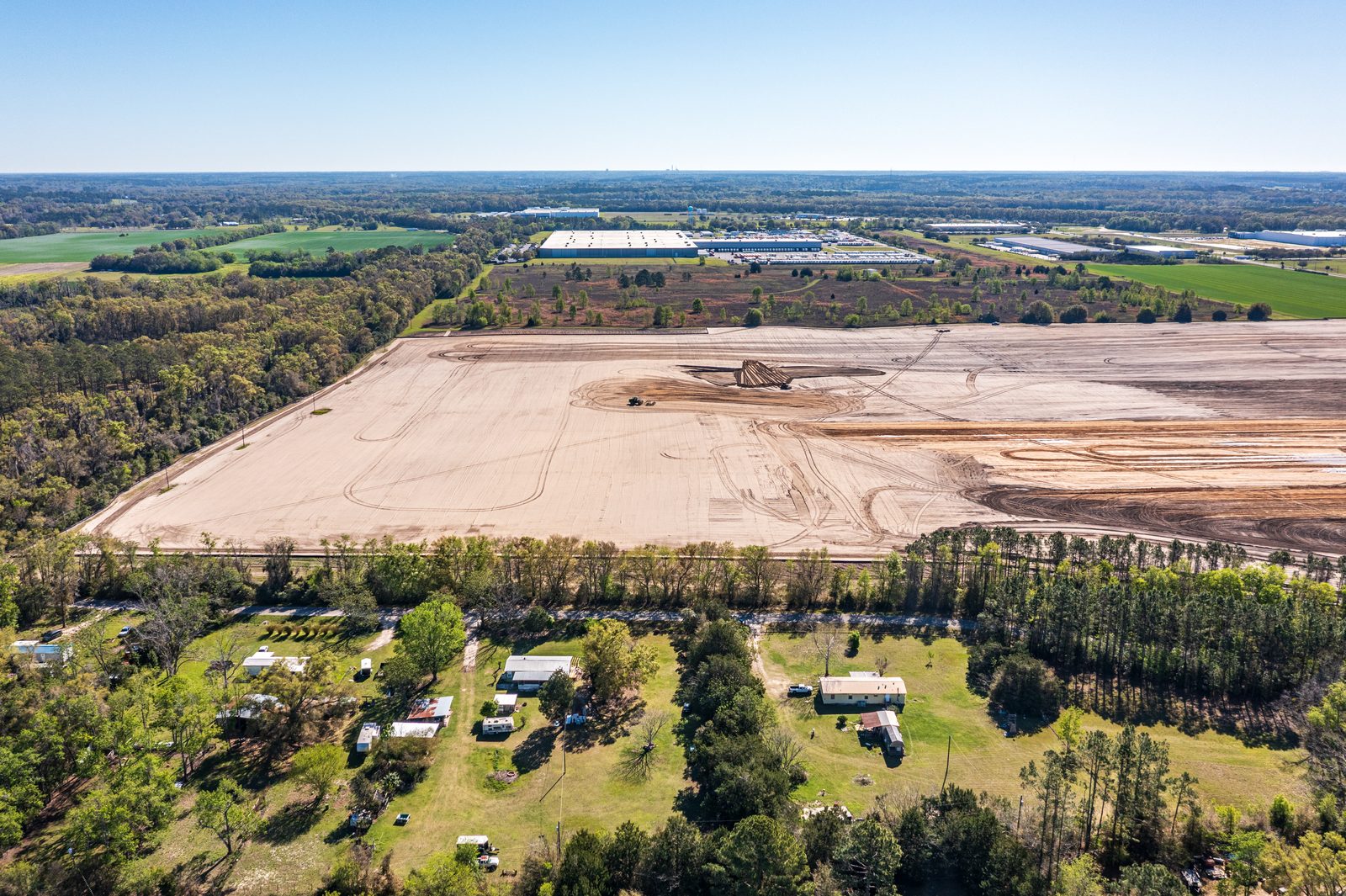 Aerial progress documentation visit 2 — Ben E. Keith Alachua FL Mar 18, 2025, Site Prep & Earthwork