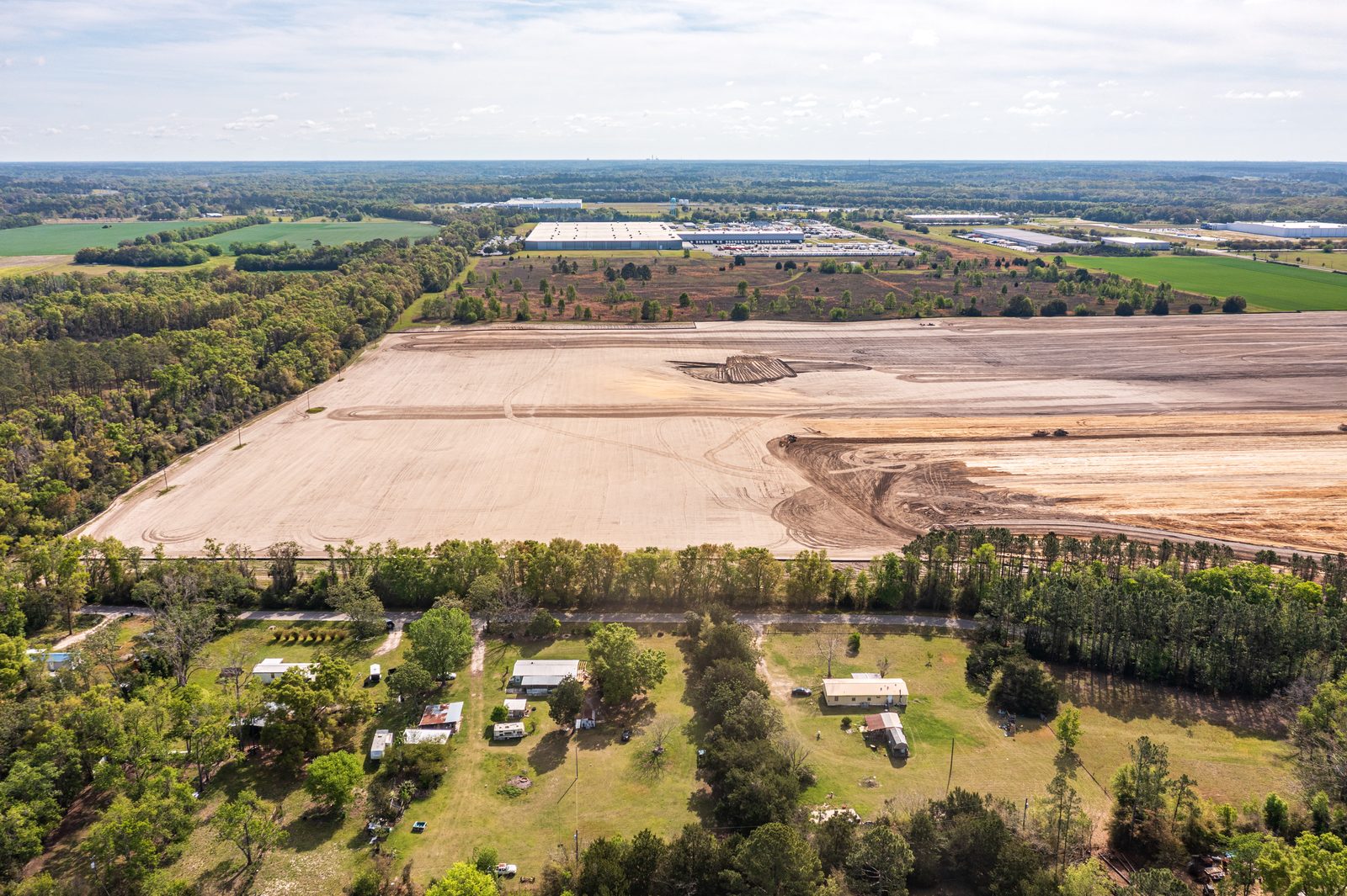 Aerial progress documentation visit 3 — Ben E. Keith Alachua FL Mar 25, 2025, Site Prep & Earthwork