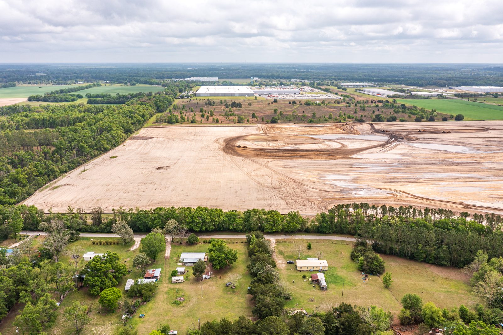 Aerial progress documentation visit 4 — Ben E. Keith Alachua FL Mar 31, 2025, Site Prep & Earthwork