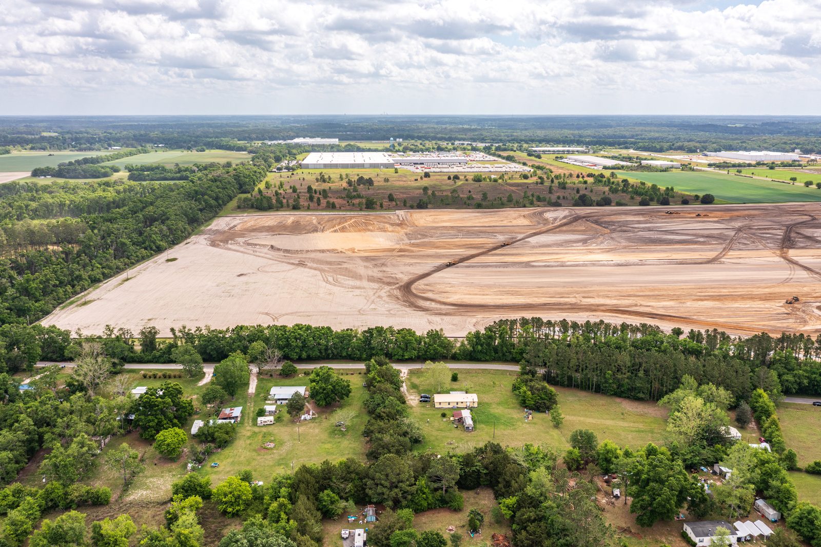 Aerial progress documentation visit 5 — Ben E. Keith Alachua FL Apr 7, 2025, Site Prep & Earthwork