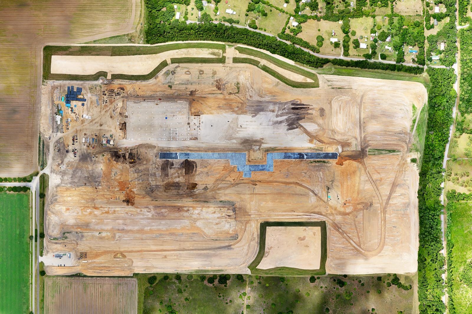 Orthomosaic aerial map of Ben E. Keith Alachua construction site — Visit 14, Jun 12, 2025