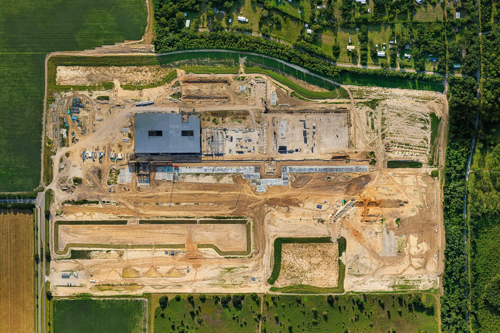 Orthomosaic aerial map of Ben E. Keith Alachua construction site — Visit 26, Sep 3, 2025
