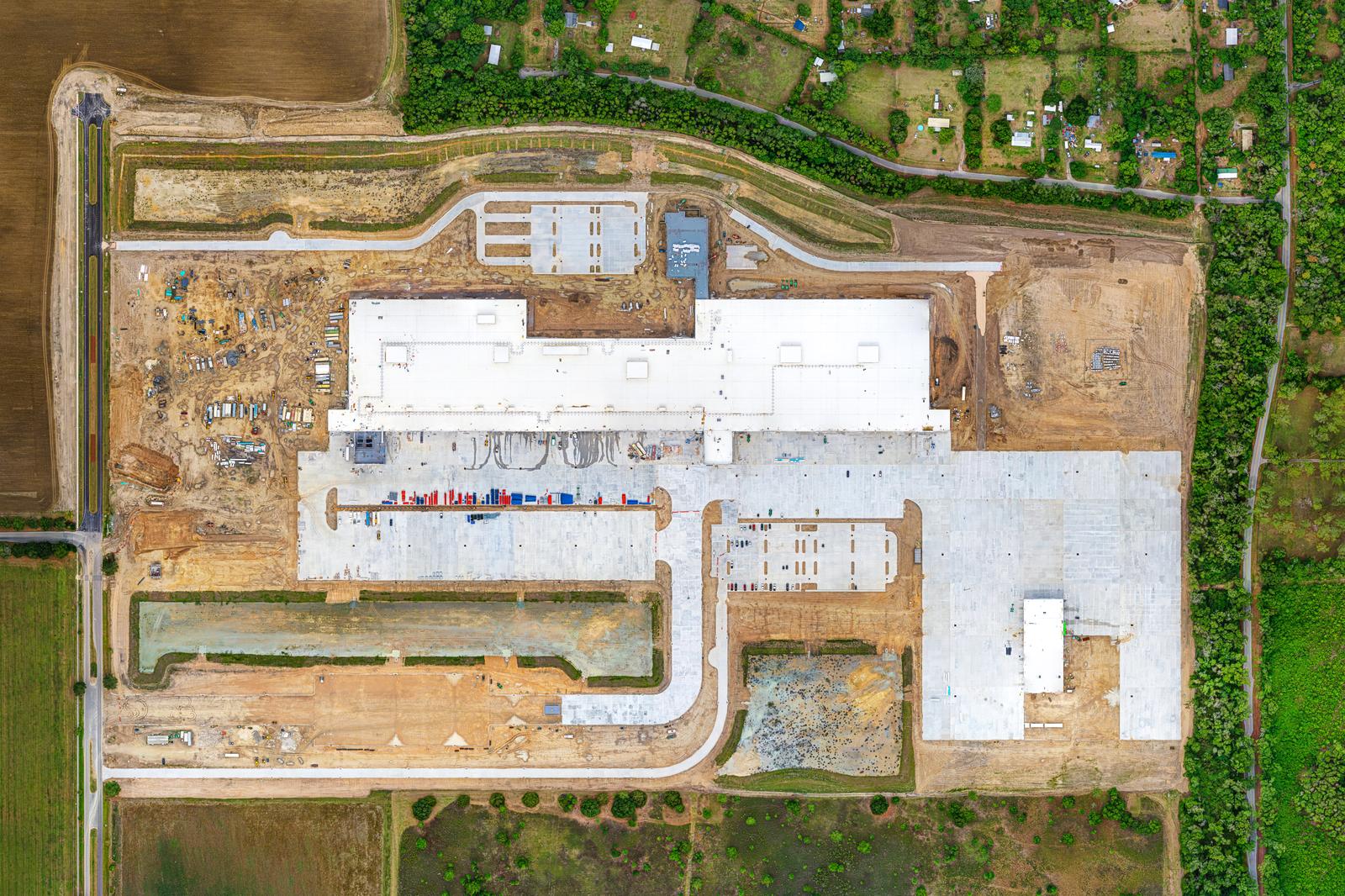 Orthomosaic aerial map of Ben E. Keith Alachua construction site — Visit 59, May 7, 2026