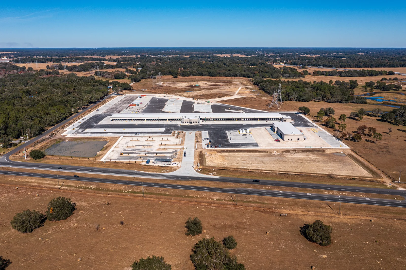 Old Dominion Wildwood LTL terminal construction progress — aerial visit 30