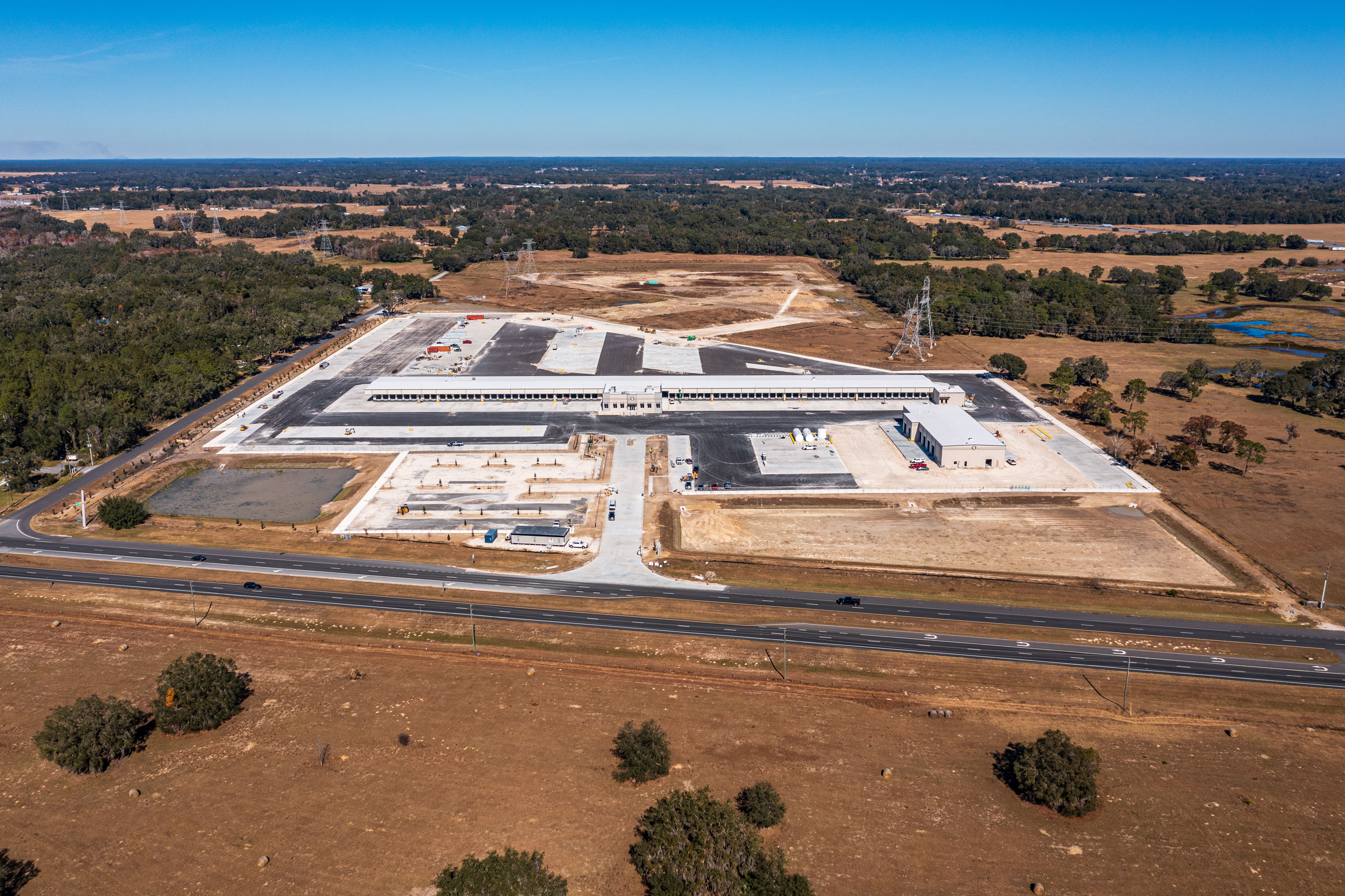 Visit 30 — Dec 12, 2024 — Old Dominion Wildwood LTL terminal construction aerial progress photo