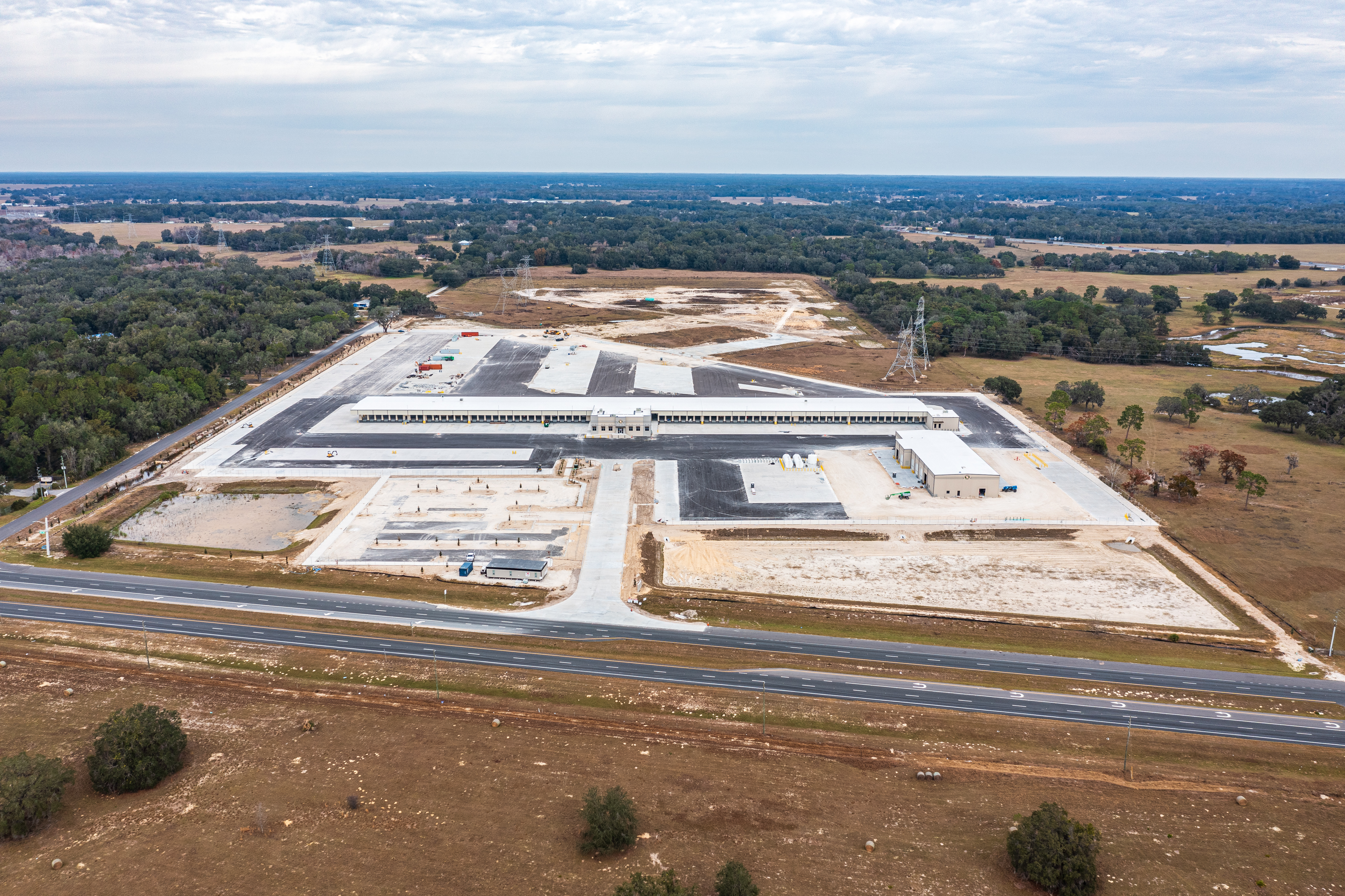 Visit 31 — Dec 25, 2024 — Old Dominion Wildwood LTL terminal construction aerial progress photo