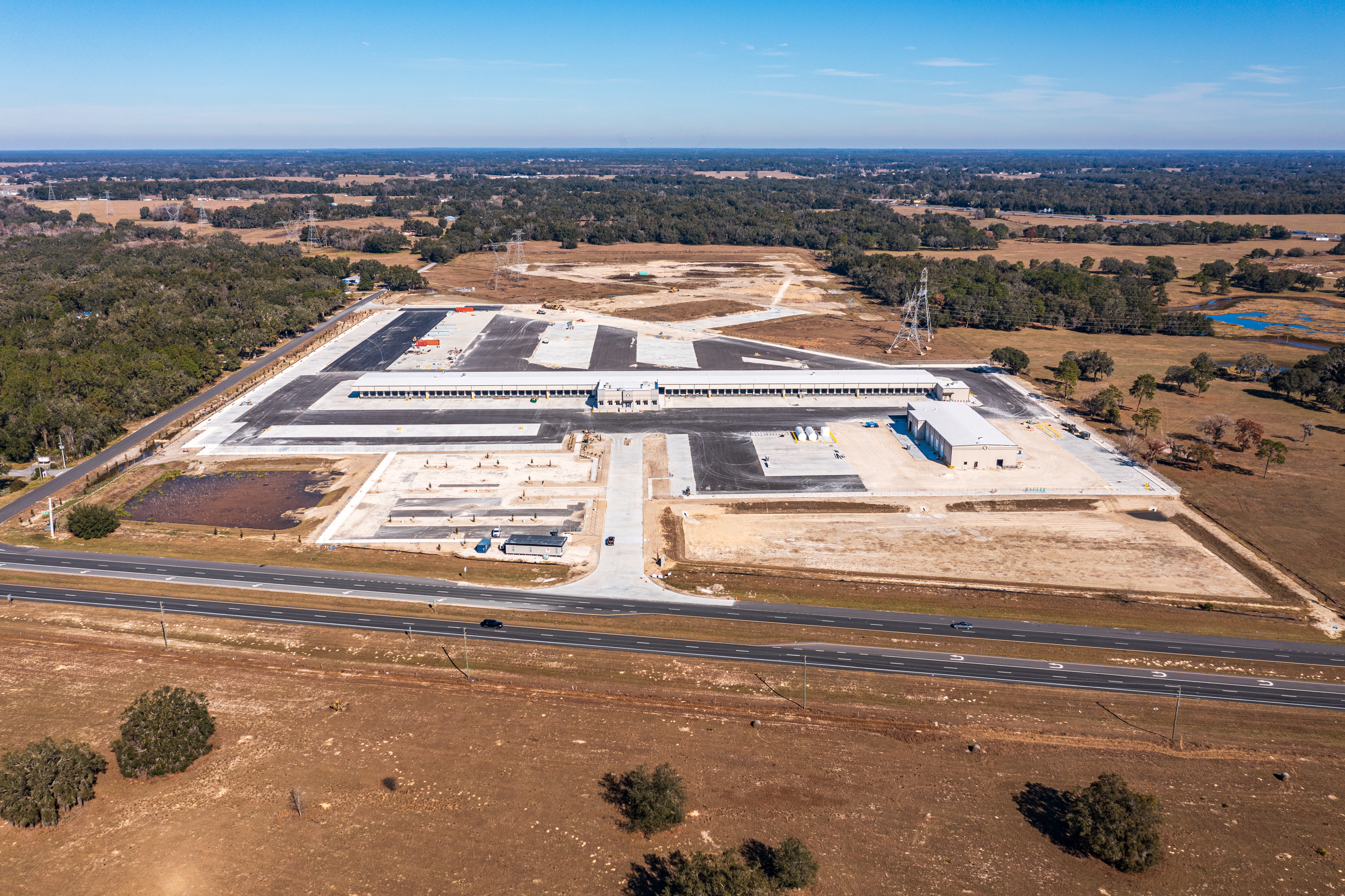 Visit 32 — Jan 12, 2025 — Old Dominion Wildwood LTL terminal construction aerial progress photo