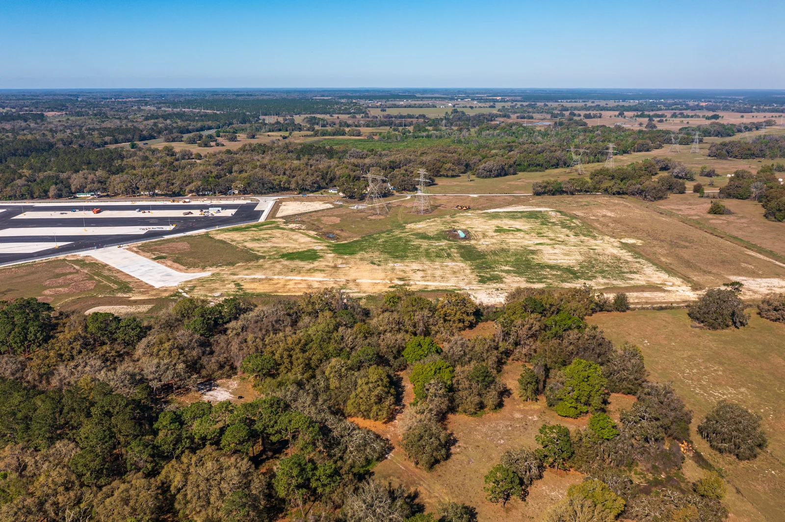 Paving and site finishing at the Old Dominion Wildwood LTL terminal — aerial visit 36